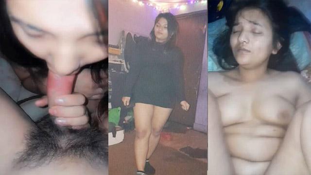 Hot Nepali Girl Hardly Blowing Naked MMS Video